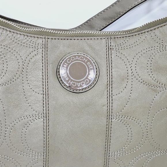 Coach Signature Hobo Leather F19415 Shoulder Hand Bag Purse - END OF SUMMER SALE - Picture 7 of 16